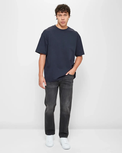 เสื้อยืดผู้ชายทรงโอเวอร์ไซส์ คอตตอน 100% หนัก 240gsm สีพื้น ไหล่ตก สั่งทำขายส่งปี 2026 เสื้อยืดผู้ชาย เสื้อผ้าผู้ชาย - Product Image 3