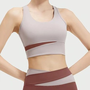 Ensemble de yoga respirant et sans couture de qualité supérieure, taille haute, contrôle abdominal, hanches en forme de pêche, logo frontal, maintien élevé pour - Product Image 3