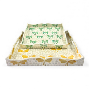 Plateau rectangulaire en nacre naturelle, plateau de service, plateau en coquille pour les collations et les fruits, fabriqué directement au Vietnam - Product Image 2