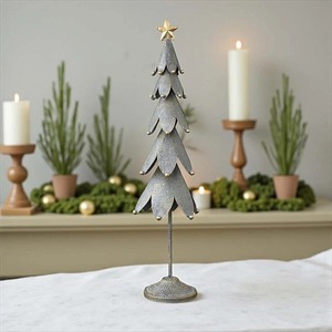 Adorno contemporáneo de árbol de Navidad de Metal de lujo, Decoración de mesa de vacaciones elegante, sala de estar, oficina, exhibición festiva de temporada - Product Image 6