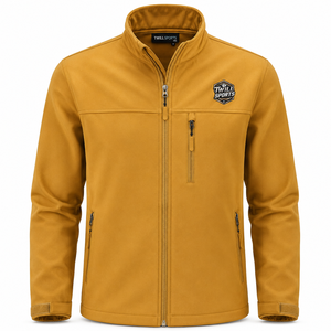 Veste softshell coupe-vent de qualité supérieure, design personnalisé pour l'hiver, avec col montant et fermeture éclair, veste softshell pour homme - Product Image 1