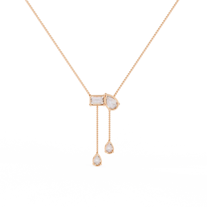 Collier en or 18 carats avec diamant de laboratoire pour filles - Product Image 1