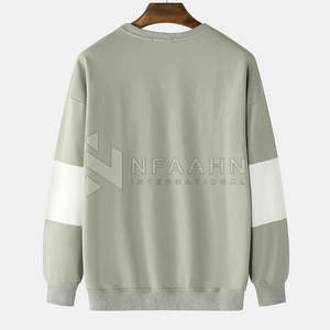 เสื้อสเวตเตอร์แบบสวมหัวเสื้อสเวตเตอร์คอตตอนผสมทำจากผ้าฝ้ายสั่งผลิตได้ตามต้องการ - Product Image 2