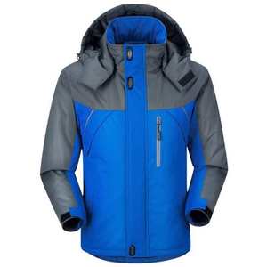 Veste de randonnée neige chaude double couche avec fermeture à glissière plus longue Veste à capuche Soft Shell - Product Image 2