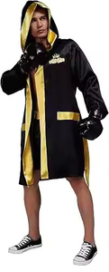 2025 Boxing Pro Bata de boxeo de longitud completa con capucha Color negro Ropa de artes marciales Bata de boxeo con diseño y tamaño personalizados - Product Image 5