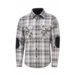 เสื้อเชิ้ตผ้าสักหลาดแขนยาวลายสก๊อตสำหรับผู้ชายพร้อมแผ่นรองข้อศอกแบบมีปกเสื้อแบบพับได้สไตล์ชุดทำงานลำลองสำหรับฤดูใบไม้ร่วง - Product Image 2