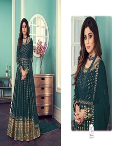 Fabuleux costume Salwar kameez Dupatta indien et pakistan pour femmes, broderie pierre travail filet en soie vente en gros à bas prix - Product Image 3