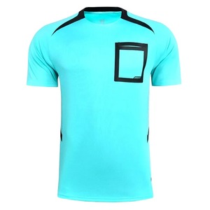 เสื้อวอร์มผู้ตัดสินฟุตบอลผู้ใหญ่เสื้อกีฬาเสื้อทีมแขนสั้นมีกระเป๋าสำหรับผู้พิพากษา - Product Image 1