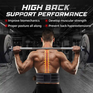 เข็มขัดยกน้ำหนักหนังวัวสำหรับใช้ในยิมอุปกรณ์ออกกำลังกายแบบปรับแต่งได้สำหรับทุกเพศ - Product Image 6