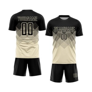 Maillot de football court personnalisé imprimé par sublimation 100% polyester Fabrication en gros Usine d'Asie Options d'étiquetage privé - Product Image 3
