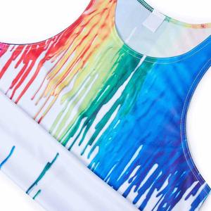 Men 100% Polyester Racer Back Tank Top Custom Printed Breathable <b>Running</b> <b>Singlet</b> Vest High Quality Sublimation Bodybuilding - Product Image 5