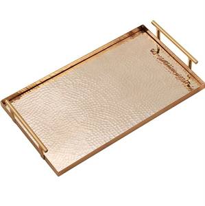 Bandeja Industrial de Metal Dorado Personalizada VISHAL HANDICRAFT, Estilo Árabe Moderno, Precio al por Mayor, Venta Caliente, Directo de Fabricante - Product Image 2