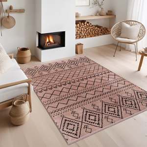 Netline Home Machine-Washable Soft <b>Chenille</b> Area <b>Rug</b> Brown-RW1801 - Product Image 4