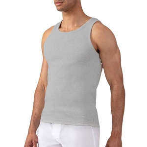 Camiseta sin Mangas de Color Sólido, Cuello Redondo, para Entrenamiento, Deportiva, Moderna, Tejida, Ajustada, de Fabricante OEM, al por Mayor - Product Image 3