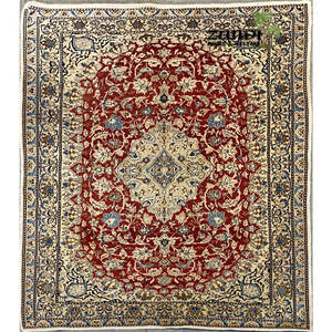Alfombra de Peshawar y Khotan anudada a mano, única en su tipo, de 9'0 x 7'9, modelo Pes_Kho_04 - Product Image 1