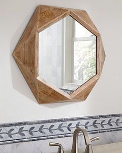 Elegante Marco de espejo de pared de madera con acabados artísticos y artesanía de primera calidad perfecta para la estética interior moderna - Product Image 4