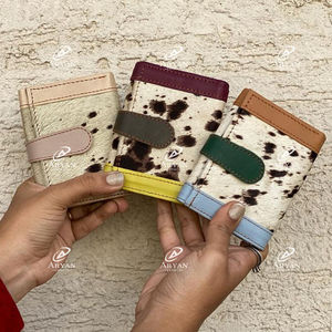 Bolso de mano de piel de vaca, billetera elegante e informal, tarjetero, monedero pequeño - Product Image 1