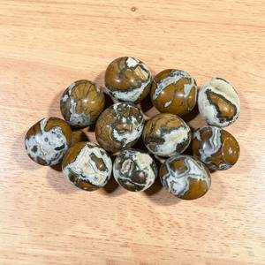 Pierre de poche en jaspe breccié poli naturel, cristal de guérison, spécimen minéral pour collection de cristaux et méditation - Product Image 4