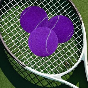 Pelota DE TENIS suave para jugadores al aire libre de goma de Color púrpura en blanco de bádminton, pelotas de juguete para mascotas, cinta de críquet, pelota de tenis con logotipo personalizado - Product Image 4