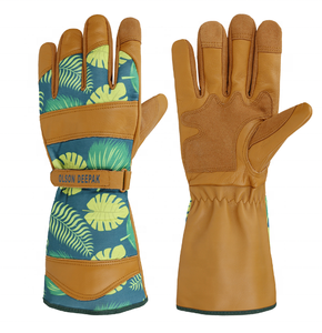 ถุงมือทำสวนหนังกันน้ำแขนยาวสำหรับผู้หญิง ป้องกันสารเคมี ระบายอากาศได้ดี ทนทาน ปราศจากซิลิโคน - Product Image 1