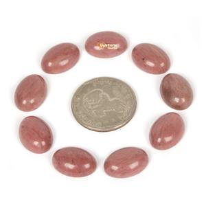 Gemas Grandes, Cabujón de Rodonita Rosa Natural de 18 mm, Corte Ovalado, para la Elaboración de Joyas - Product Image 3