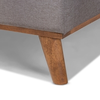 Lit Moderne CPOTOY en Bois de Teck Massif avec Revêtement en Mousse, Extensible et Écologique, pour Chambre à Coucher (Tailles King & Queen)