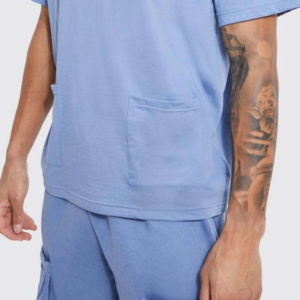 Nouveau style 2 pièces hommes survêtement court ensemble de gymnastique polo d'entraînement d'été pour hommes et ensemble court personnaliser la conception - Product Image 2