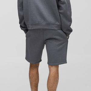 Short streetwear de haute qualité pour hommes logo brodé personnalisé couleur unie avec poches latérales short respirant pour homme - Product Image 3