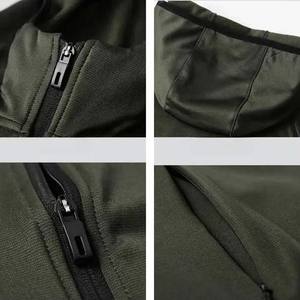 Sweats à capuche pour hommes avec fermeture éclair, logo personnalisé brodé, 100% coton molletonné, haute qualité, vêtements décontractés d'hiver, prix bas, vente en gros - Product Image 4