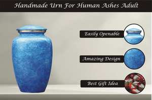 Urna de cremación para cenizas humanas hecha a mano Funeral para cenizas de adultos urnas conmemorativas Gran urna de recuerdo para mascotas - Product Image 5