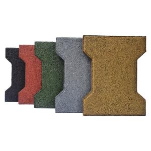 Adoquines de hueso de perro de goma de espesor de colores de rango múltiple para áreas de juego de jardín parques recreativos pisos Premium para exteriores - Product Image 1