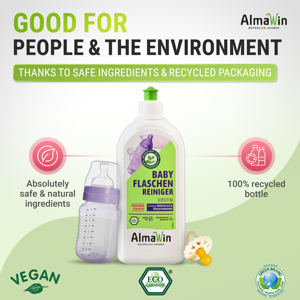AlmaWin Nettoyant Biberons Personnalisé 2-en-1 500ml Compatible Lave-Vaisselle Pour Sucettes, Tétines & Jouets Végan Biodégradable Bébé - Product Image 5