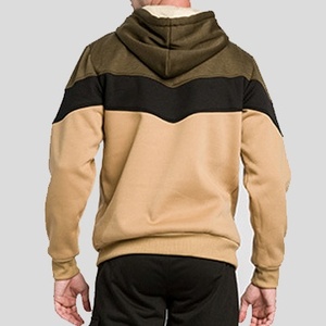 Promoción de invierno Sudaderas con capucha para hombre Sudaderas de color de contraste impresas personalizadas, Chaqueta de lana de moda, Sudadera con capucha de invierno de talla grande - Product Image 5