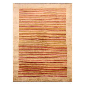 มือหนึ่งที่ผูกปมหนึ่งในประเภท peshwar และ Khotan พรม4'1x5'3 Pes_Kho_361 - Product Image 1