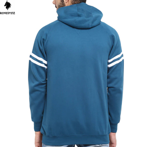 เสื้อสเวตเตอร์ผ้าฝรั่งเศสผ้าคอตตอนหนามีฮู้ดพิมพ์ลายสำหรับผู้ชายวินเทจซักกรด - Product Image 3