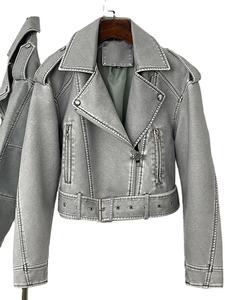 Custom Hooded Real <b>Leather</b> <b>Jackets</b> Heavyweight Winter Fashion <b>Genuine</b> <b>Leather</b> <b>Jacket</b> Multi pocket Zipper Women's <b>Jackets</b> 2026 - Product Image 4