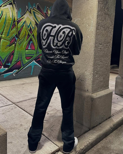 ชุดวอร์มใส่ได้ทั้งชายและหญิงชุดวิ่งจ๊อกกิ้งลำลองปักลายชุดวอร์ม2ชิ้น - Product Image 4