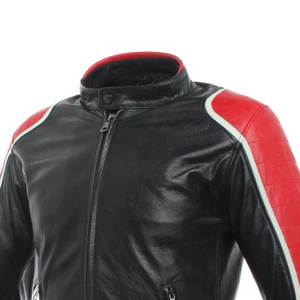 Veste de motard en cuir respirant de qualité supérieure pour hommes et adultes Veste en cuir d'équitation conçue sur mesure - Product Image 4