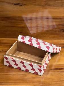 Boîte à bijoux en MDF faite à la main incrustation d'os organisateur décoratif avec des artisans indiens en bois marbre verre économique BY HF CRAFTS - Product Image 6