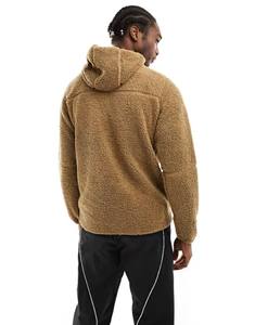 Bon tissu nouveauté personnalisé thermique Sherpa moelleux polaire sweat à capuche sweats lourd épais fourrure pull hommes sweats à capuche - Product Image 2
