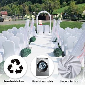 Wholesale Wedkey <strong>High</strong> Quality Stretch Spandex <strong>Back</strong> <strong>Chair</strong> <strong>Covers</strong> <strong>for</strong> Wedding Party <strong>Dining</strong> Black Banquet Anti-Pilling Non-Toxic - Product Image 6