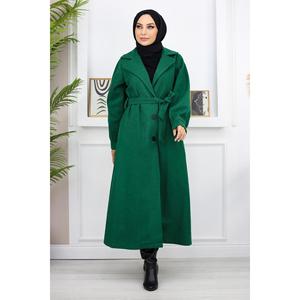 Manteau en laine pour femme avec col large, élégant manteau d'hiver pour tous les jours - Product Image 6