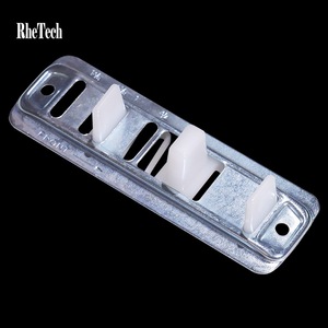 Rhetech thép hiện đại <span class=keywords><strong>Bypass</strong></span> Barn Door phần cứng Kit Trung Quốc sản xuất nội thất cửa trượt màu đen trắng công nghiệp trang trí - Product Image 5