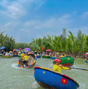 Wholesale Traditional Bamboo <b>Basket</b> Boats Sport Yacht for <b>Fishing</b> Water Games Capacity 6 Persons from Vietnam Manufacturer - Product Image 3