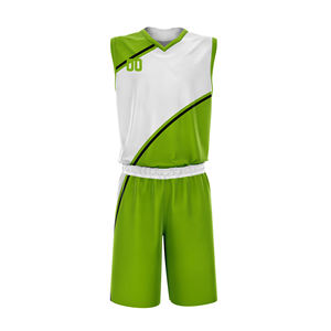 Tenues de basketball personnalisées 100% polyester, design à séchage rapide pour adultes et équipes, techniques d'impression, vente en gros - Product Image 3