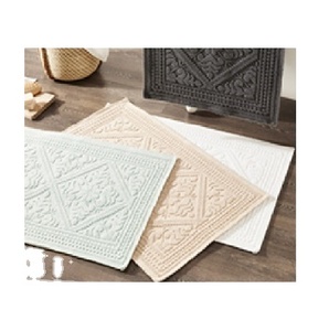 Tapis de bain en polyester personnalisés nouveautés faites à la main du fabricant indien à bas prix de gros - Product Image 1