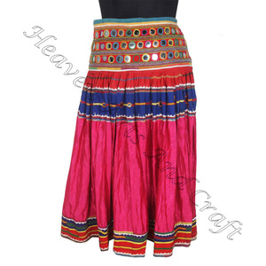 Ethnic Design Tribal Kutch Cotton Hand Embroidery Vintage Bohemian Banjara Skirts Banjara Skirt Rabari Collectible Banjara Skirt - Product Image 5