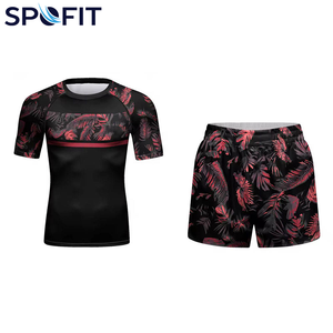 Mejor Precio 2026 Nuevo Conjunto Transpirable de Rashguard para Hombre, Manga Larga, Compresión, Entrenamiento, Dos Piezas, Gimnasio, Rash Guard y Pantalones Cortos - Product Image 5