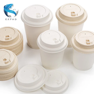 Tazas de pulpa de caña de azúcar natural para comedor ecológico - Product Image 5