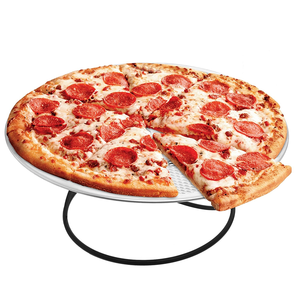 High Quality Metal Wire <b>Pizza</b> <b>Stand</b> Standing Rack Customized Size <b>Pizza</b> Pan Holder Long Piece With Black Color - Product Image 3